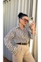 Brown Striped Shirt