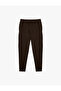 Viscose Blend Pocketed Drawstring Waist Jogger Pants Sports Sweatpants - 5