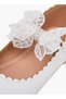 Girls Flower Embellished Ballerina Shoes - 6