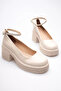 Women's Beige Ankle Boots Casual Shoes Tr06Ms01D - 3