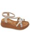 Akç A32 Cream Stone Women's Sandals Shoes