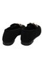 Black Women's Buckle Daily Suede Ballerina Shoes - 4