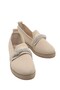 Beige Knitwear Stone Women's Daily Ballerina Shoes - 4