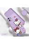 iPhone 12 Compatible Soft Silicone Phone Case with Velvet Camera Protections Kitty Pattern