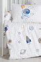 Bebek Park Bed Duvet Cover Set 100% Cotton Ranforce 80X110 cm - Space - 2