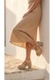 High Side Buckle Single Strap Open Front Straw Look Summer Women's Wedge Sole Sandals Shoes - 8