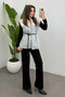Women's Ice Gray Belt Pack Melton Vest - 3
