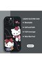 iPhone 14 Pro Max Compatible Soft Silicone Phone Case with Velvet Camera Protections Kitty Pattern - 2