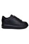 Drk Black Lace-Up Skin Women's Sneakers - 4