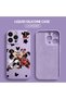 iPhone 14 Pro Max Compatible Soft Silicone Phone Case with Velvet Camera Protections Mickey Pattern - 3