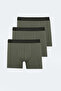 Jama Set of 3 Men's Khaki Boxers