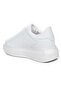 Drk White Lace-Up Skin Women's Sneakers - 3