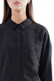 Cross Pocket Detail Safari Suit with Trousers 910 Black - 3