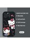 iPhone 16 Pro Max Compatible Soft Silicone Phone Case with Velvet Camera Protections Kitty Pattern - 2