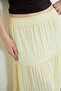 Elastic Waist Buruqu Fabric Skirt - 5