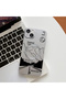 iPhone 15 Compatible Transparent Magsafe Wireless Soft Silicone Phone Case High Mountain Pattern