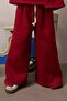 Wide Leg Sweatpants with Stitching Detail