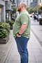 Men's Plus Size Summer Knitwear Green T-Shirt - 3