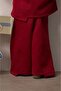 Wide Leg Sweatpants with Stitching Detail - 3