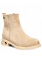 Beige Thermal Lining Suede Women's Boots Nsb946 - 2