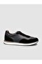 100% Genuine Leather Black Suede Lace-Up Men's Sports Shoes