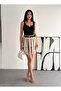 Women's Mini Length Tü Tulle a Lace Waisted Skirt with Belt Volants - 2
