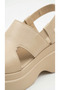Open Sides and Front, Elastic Ankle, Summer Women's High Wedge Heel Sandals Shoes - 6