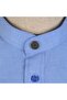 Arvasi Shirt with Open Placket, Long Sleeves, Metal Buttons, Blue Color - 4