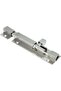 SS Finish Aluminium Square Tower Bolt/Door Latch (4"/100 mm) - Pack of 10 Pieces - 4