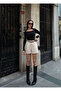 Women's High Waist Shorts Pack of Belt Beige - 3