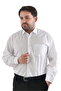 قميص أبيض كلاسيكي أنيق بأكمام طويلة