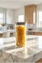 Arlina Stainless Steel Glass Jar with Lid - 20 cm