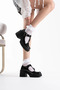 Women's Black Patent Leather Casual Shoes Tr06Ms06C - 5