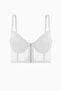 Noa Lace Bustier Bra - Push Up, Padded - Fashion - 2509 - Ecru