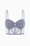 Rosali Lace Bustier Bra - Soft Push Up, Padded - Fashion - 2501 - Gray