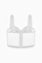 Lace Piece Bustier Bra - Without Pads - Fashion - 2500 - Ecru - 2
