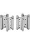 Auto-plaza 2 Pairs (4Pcs) of 5" Heavy Duty Stainless Steel Cafe Saloon Door Swing Self Closing Doubl