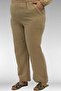67044 Plus Size Asymmetrical Cut Pants Muslin Set - Beige - 6