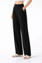 High Waist Crepe Palazzo Pants – Wide-Leg , Flowy Textured , Office & Casual Stylish - 4