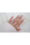 Yzk321 Three-Band Round Stone Detail Silver Adjustable Ring