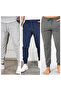 3-Piece Men's Ribbed Leg Relaxed Fit Sweatpants (Regenerated Fabric)