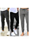 3-Piece Men's Ribbed Leg Relaxed Fit Sweatpants (Regenerated Fabric)