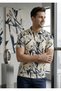 All-Day Comfort 95% Cotton %5 Stretch Fabric Full Meterage Printed Men's Polo Neck Tshirt