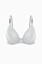 Tulle Detailed Bra - No Padding, Capless - Fashion - 2565 - Ecru