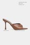 Rodi Taba Matte Pointed Toe Women's Stiletto Heel U Slippers - 2
