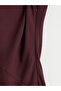 Plum High-Neck Crepe Dress by Güli̇s Gi̇yi̇m - 3