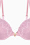 Anna Gold Detailed Lace Bra - Push up - 2568 - Powder - 4