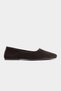 Rosel Bitter Coffee Genuine Leather Flat Sole Women Ballet Flats - 5