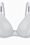 Tulle Detailed Bra - No Padding, Capless - Fashion - 2565 - Ecru - 4