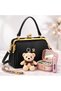 Women's Gift Set 5-Piece Combination – Steel Zircon Necklace, Mirrored Jewelry Box, Perfume Bottle and Keychain - 4